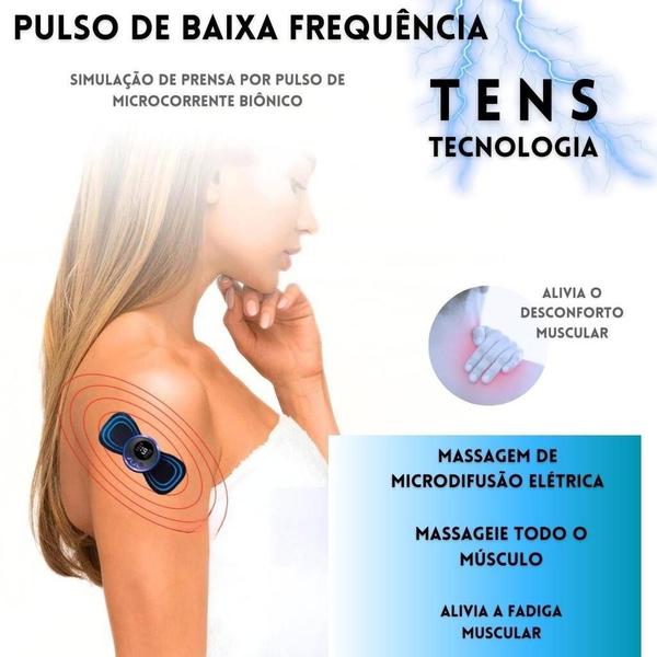 Imagem de Mini Massageador Elétrico Portátil Cervical Ems Alivia Dores