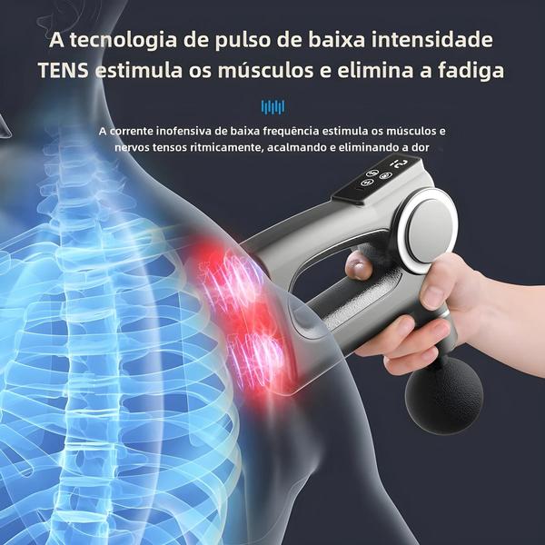 Imagem de Mini Massageador Elétrico Portátil para Relaxamento Muscular - Liberação Miofascial