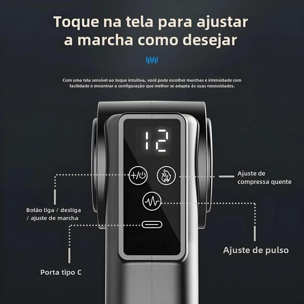 Imagem de Mini Massageador Elétrico Portátil para Relaxamento Muscular - Liberação Miofascial