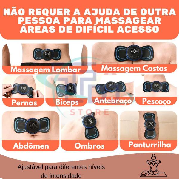 Imagem de Mini Massageador Muscular Portátil Recarregável Sem Fio Pes