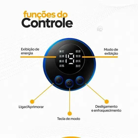 Imagem de Mini Massageador Portátil Abdominal Elétrico USB Relaxamento Corporal