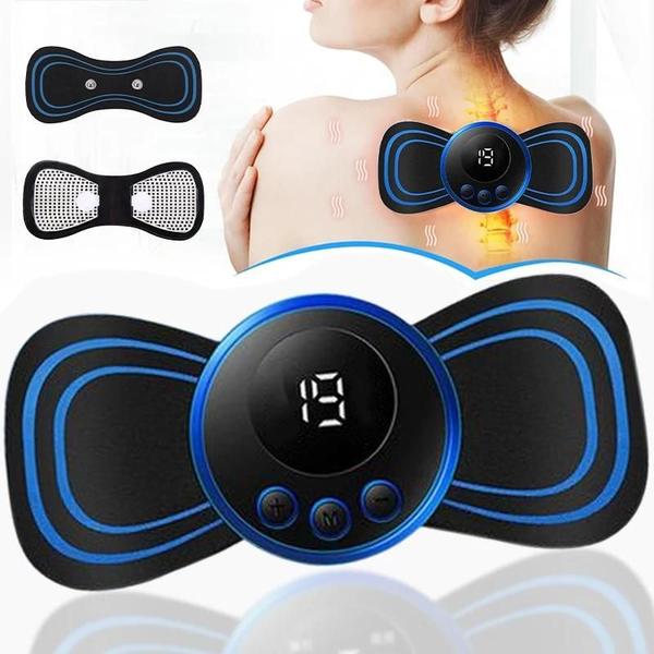 Imagem de Mini Massageador Portátil para Pescoço, Ombros e Pulso - Alívio da Dor com Ajuste Digital