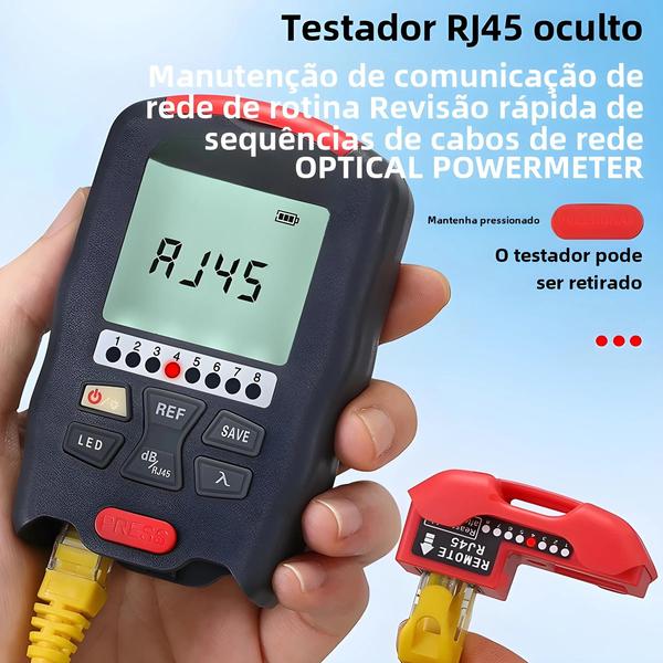 Imagem de Mini Medidor de Potência Óptica Portátil AUA - Testador de Fibra Óptica SC/FC/ST (D7/D5/DC7/DC5)