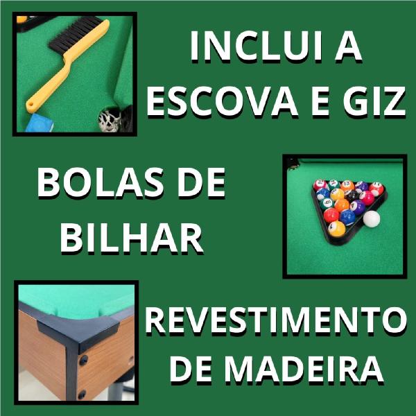 Imagem de Mini Mesa De Bilhar Com Pé Snooker Sinuca Para Crianças