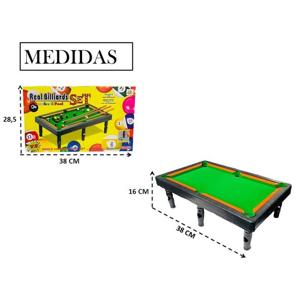 Imagem de Mini Mesa de Bilhar Sinuca Infantil Divertida Profissional ENVIO IMEDIATO