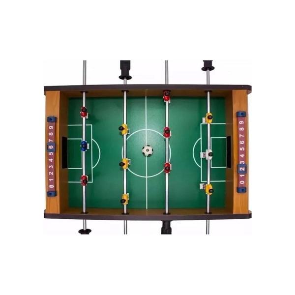 Imagem de Mini Mesa De Futebol Pebolim Madeira Tóto 12 Jogadores + Bola - Rio master