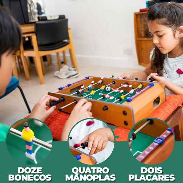 Imagem de Mini Mesa De Pimbolim Jogo De Mesa Infantil Para 2 Jogadores Brinquedo - Zippy Toys