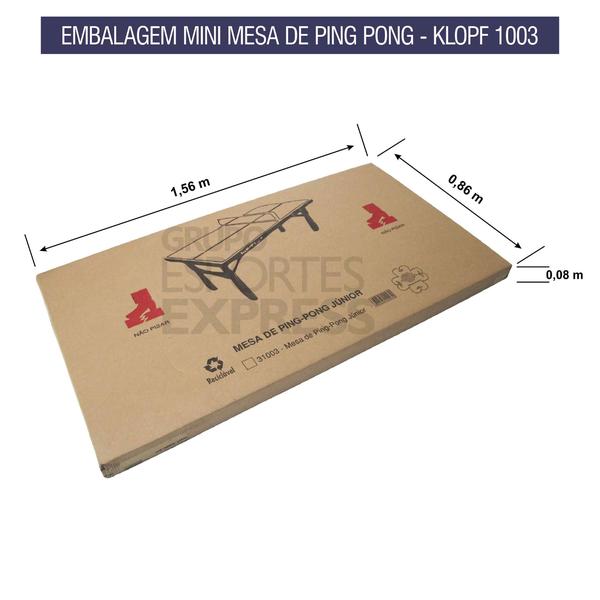 Imagem de Mini Mesa De Tênis De Mesa MDP 12mm - Klopf - Cód. 1003