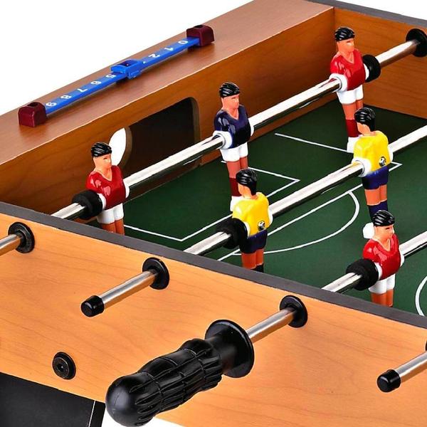 Mini Mesa Pebolim Infantil Totó 70cm 18 Jogadores - DM Toys Imagem de Mini Mesa Pebolim Infantil Totó 70cm 18 Jogadores