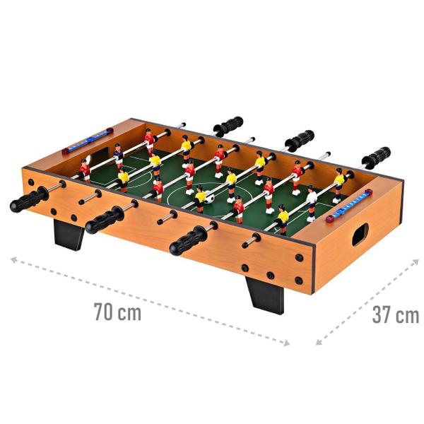 Mini Mesa Pebolim Infantil Totó 70cm 18 Jogadores - DM Toys Imagem de Mini Mesa Pebolim Infantil Totó 70cm 18 Jogadores