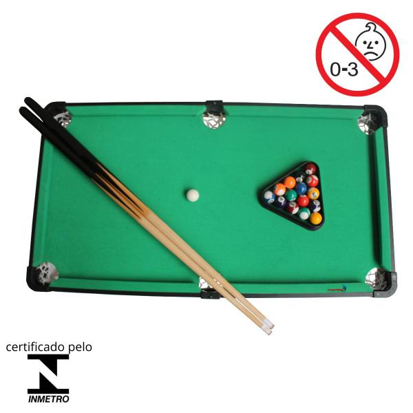 Mini mesa sinuca infantil portátil completa snooker bilhar - Importway Imagem de Mini mesa sinuca infantil portátil completa snooker bilhar