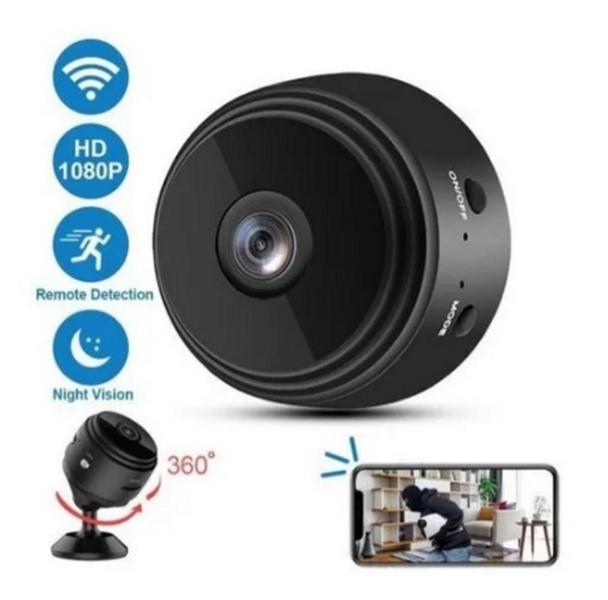 Imagem de Mini Micro Camera Ip Espiã Wifi Full Hd Segurança Visão Noturna C/gravador De Voz