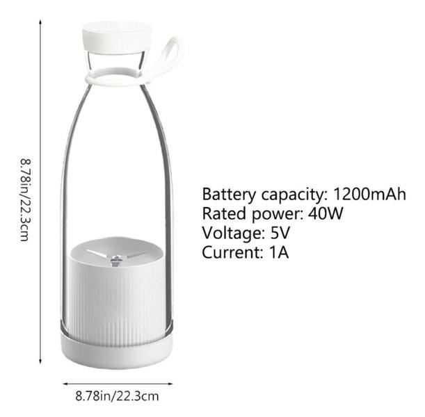 Imagem de Mini Mixer Garrafa Liquidificador Portátil Recarregável Usb