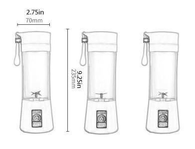 Mini Mixer Liquidificador Portátil Recarregável Azul 6 Lâminas + NF - KNUP Liquidificador Portátil Imagem de Mini Mixer Liquidificador Portátil Recarregável Azul 6 Lâminas + NF