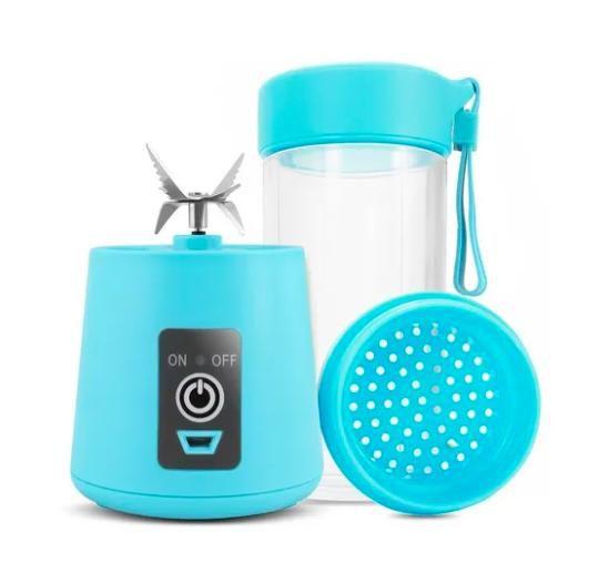 Imagem de Mini Mixer Liquidificador Shake Juice Cup Portátil C/ USB Azul