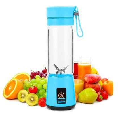 Imagem de Mini Mixer Liquidificador Shake Juice Cup Portátil C/ USB Azul