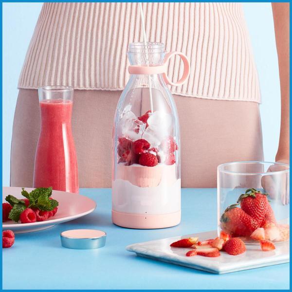 Imagem de Mini Mixer Liquidificador Shakeira 300Ml Fresh Juice Garrafa