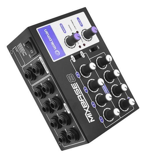 Imagem de Mini Mixer Waldman 8 Canais P10 Com Efeito Echo 2 Saídas P10