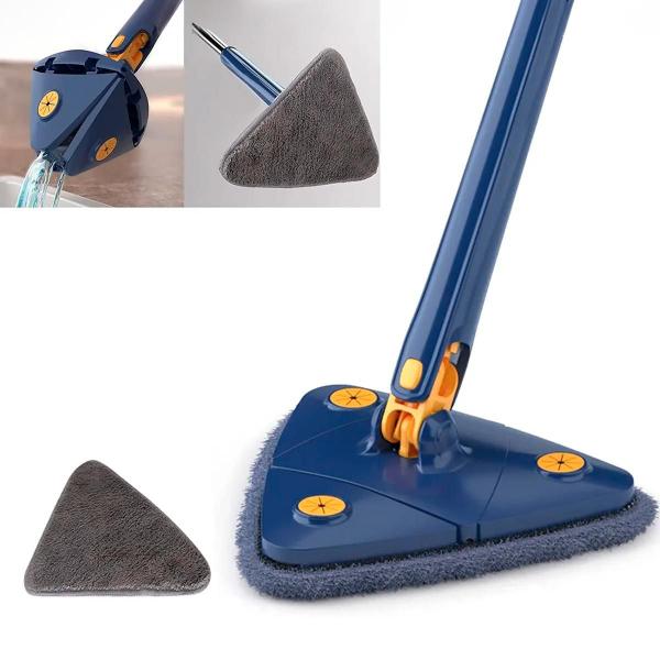 Imagem de Mini Mop Triangular 360 Limpeza de Cantos e Áreas Difíceis