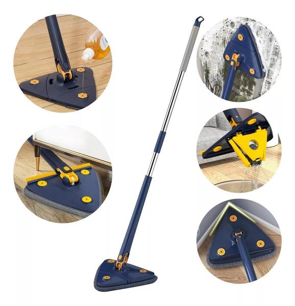 Imagem de Mini Mop Triangular Dobrável Ideal Para Cantos E Fendas