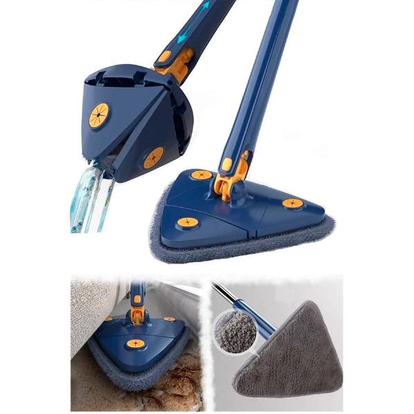 Imagem de Mini Mop Triangular Dobrável Ideal Para Cantos E Fendas