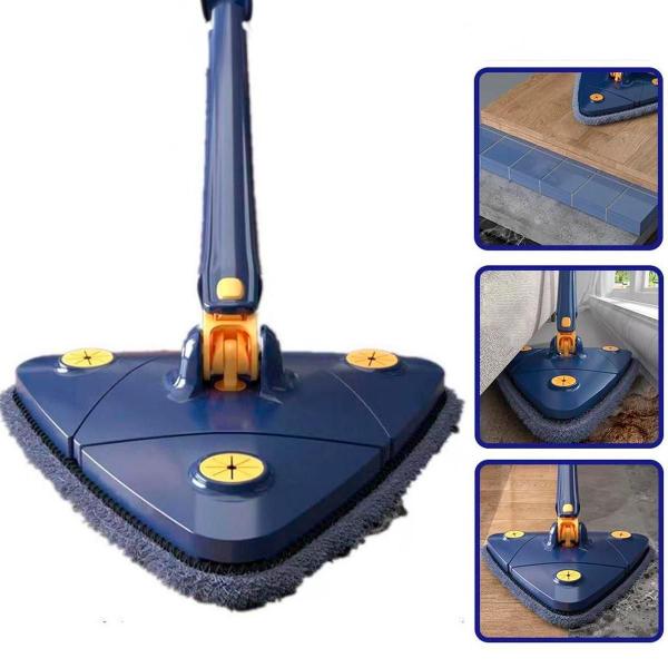 Imagem de Mini Mop Triangular Dobrável Ideal para Cantos e Fendas