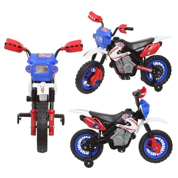 Imagem de Mini Motinha A Bateria 6V Motocross P/ Crianças Cor Azul