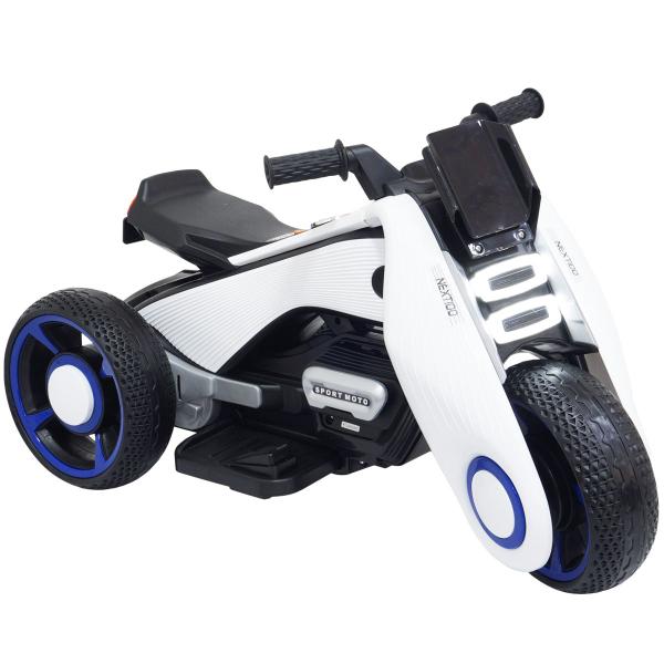 Imagem de Mini Moto Elétrica 6V Triciclo Futurista Criança Infantil Led Som Usb Bateria Brinqway Bw-223 Bivolt