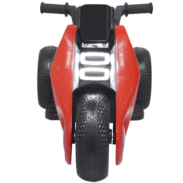 Imagem de Mini Moto Elétrica 6V Triciclo Futurista Criança Infantil Led Som Usb Vemelho Brinqway Bw-223 Bivolt