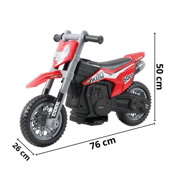 Imagem de Mini Moto Elétrica Cross 6V Cores Diversas IMPORTWAY