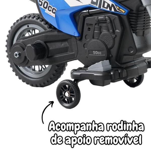 Imagem de Mini Moto Elétrica Cross 6V Cores Diversas IMPORTWAY