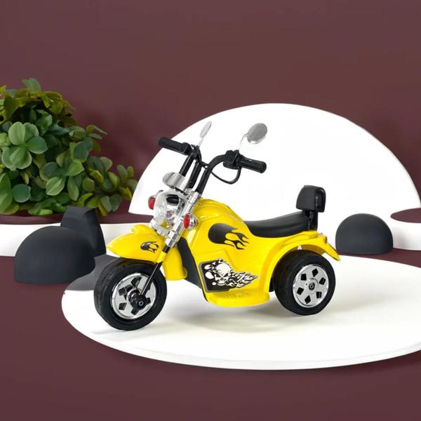 Imagem de Mini Moto Elétrica Infantil 6v Amarela Zippy Toys