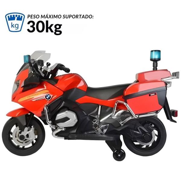 Imagem de Mini Moto Elétrica Infantil Bateria 12V Bmw R 1200RT Som Farol Led Licenciada Importway Bw-316