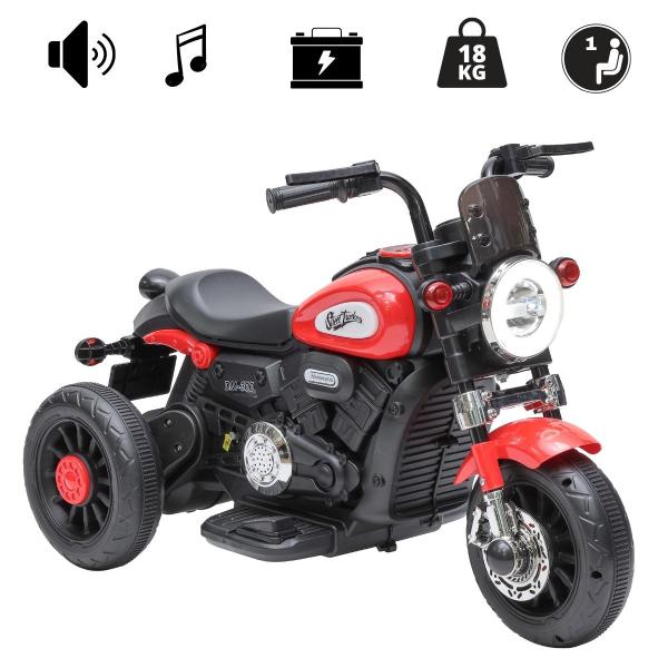 Imagem de Mini Moto Elétrica Infantil Halei Bateria 6v Som Motor Luz de Led