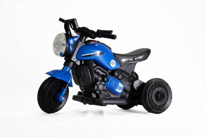 Imagem de Mini Moto Elétrica Infantil Triciclo 6V a Bateria Passeio Street Baby Style Azul