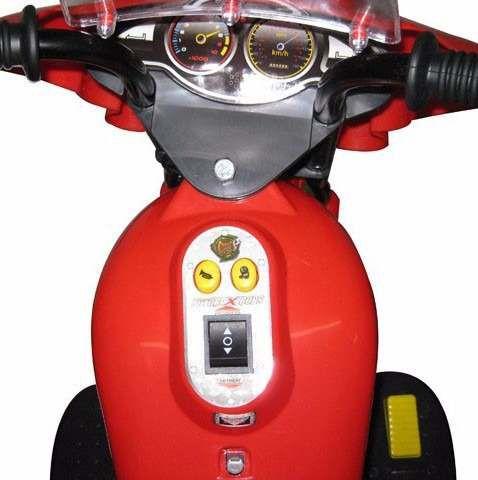 Imagem de Mini Moto Elétrica Infantil Triciclo Criança Bateria Recarregável 6V Importway BW002 Polícia Bivolt