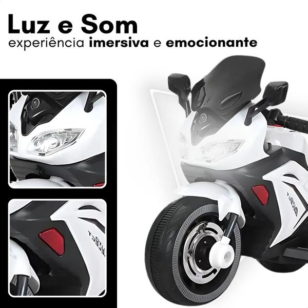 Imagem de Mini Moto Elétrica Infantil Triciclo Motinha Passeio Brinquedo Bateria 6v Controle Remoto