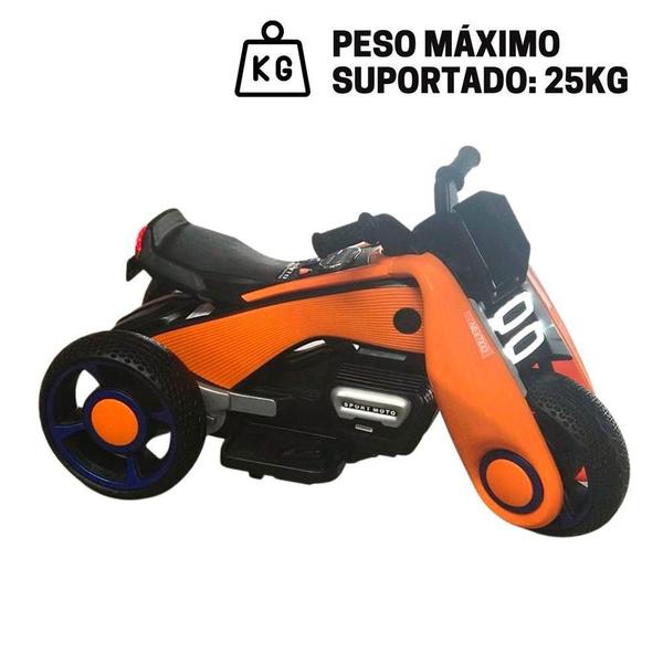 Imagem de Mini Moto Elétrica Luzes E Som Infantil 6V Preto Importway