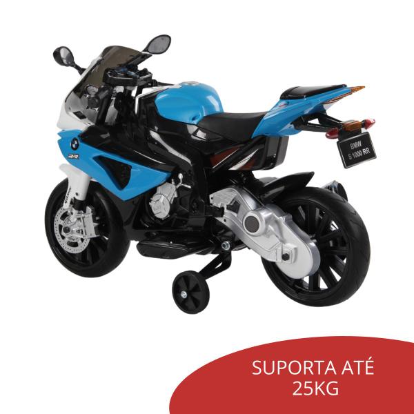 Mini Moto Elétrica Triciclo Criança Infantil Bateria 12V Bmw S1000 RR Luz Som Importway Bw-179 Imagem de Mini Moto Elétrica Triciclo Criança Infantil Bateria 12V Bmw S1000 RR Luz Som Importway Bw-179