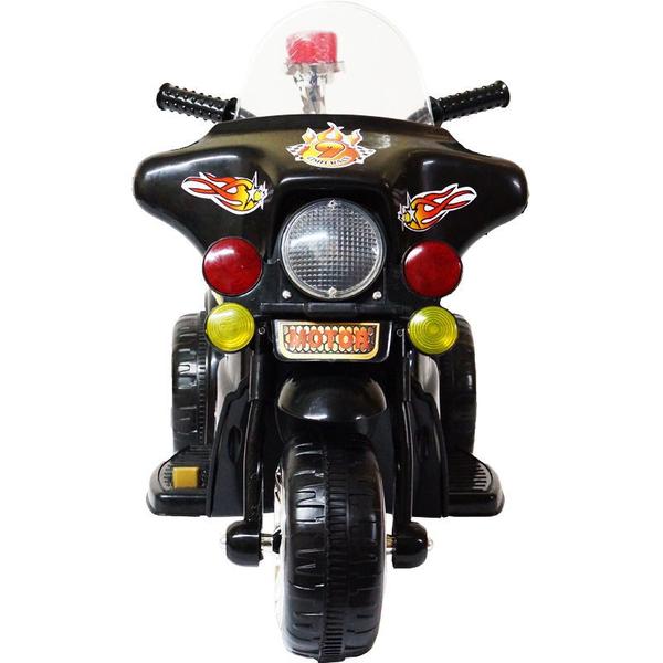 Imagem de Mini Moto Elétrica Triciclo Criança Infantil Bateria 6V Importway BW006 Polícia Luz Som Bivolt