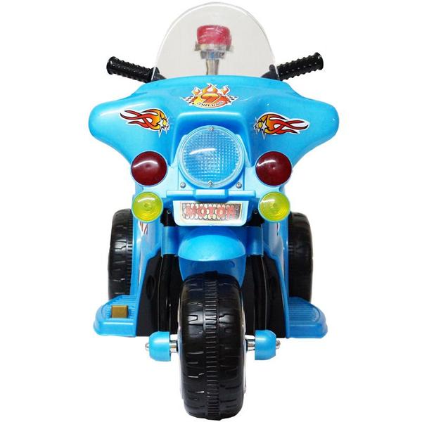 Imagem de Mini Moto Elétrica Triciclo Criança Infantil Bateria 6V Importway BW006 Polícia Luz Som Bivolt