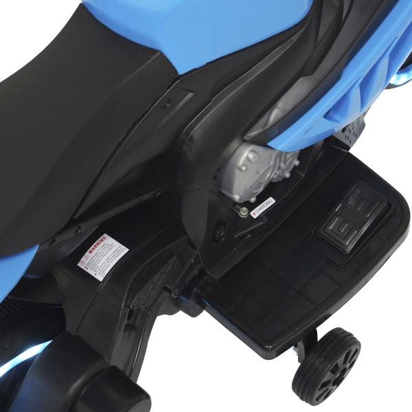 Imagem de Mini Moto Elétrica Triciclo Criança Infantil Bateria 6V Luz Som Brinqway Bw-127 Azul Bivolt