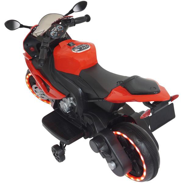 Imagem de Mini Moto Elétrica Triciclo Criança Infantil Bateria 6V Luz Som Brinqway Bw-127 Vermelho Bivolt