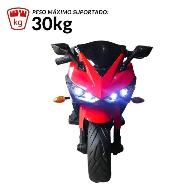 Imagem de Mini Moto Elétrica Vermelha Infantil 12V Importway Esportiva