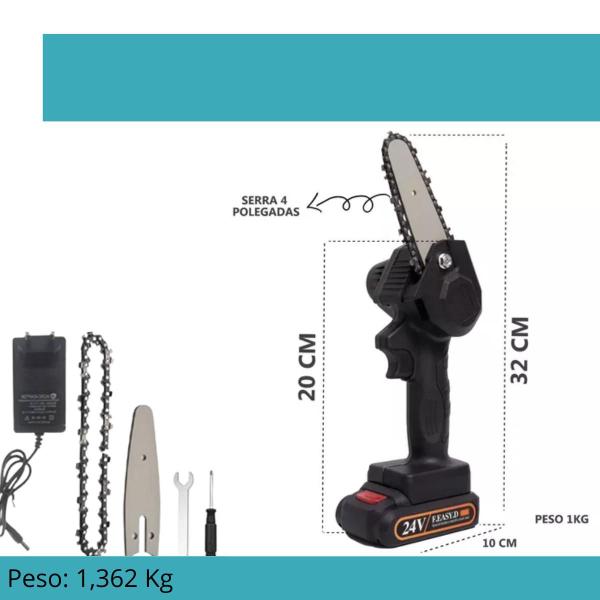 Imagem de Mini Moto Serra a Bateria ideal para carpinteiros