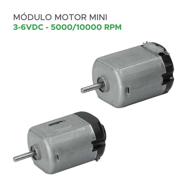 Mini Motor 3v - 6v Dc 5000/10000 Rpm - Kit 2 Peças - Mini Moto