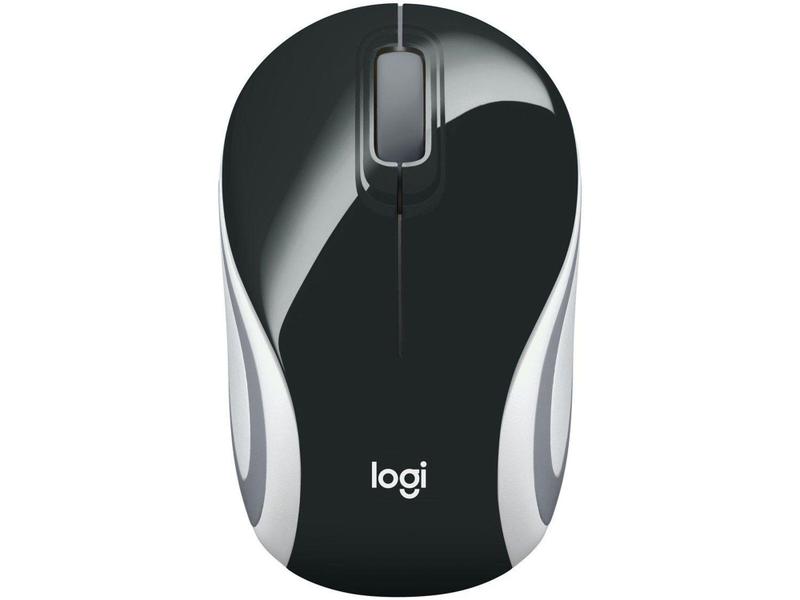 Imagem de Mini Mouse sem Fio Logitech Laser 1000DPI 3 Botões - M187 Preto