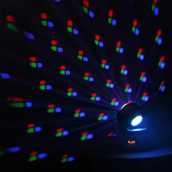 Imagem de Mini Moving Double Face 3x1 LED LASER DMX - Klub