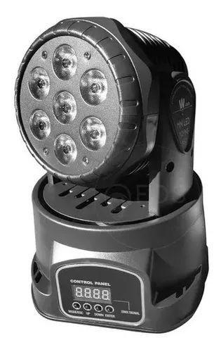 Imagem de Mini Moving Head Wash 7 Leds Cree Quadriled Rgbw Dmx