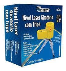 Imagem de Mini Nível Á Laser C/ Tripé Projeta Linha Vertical Horizontal